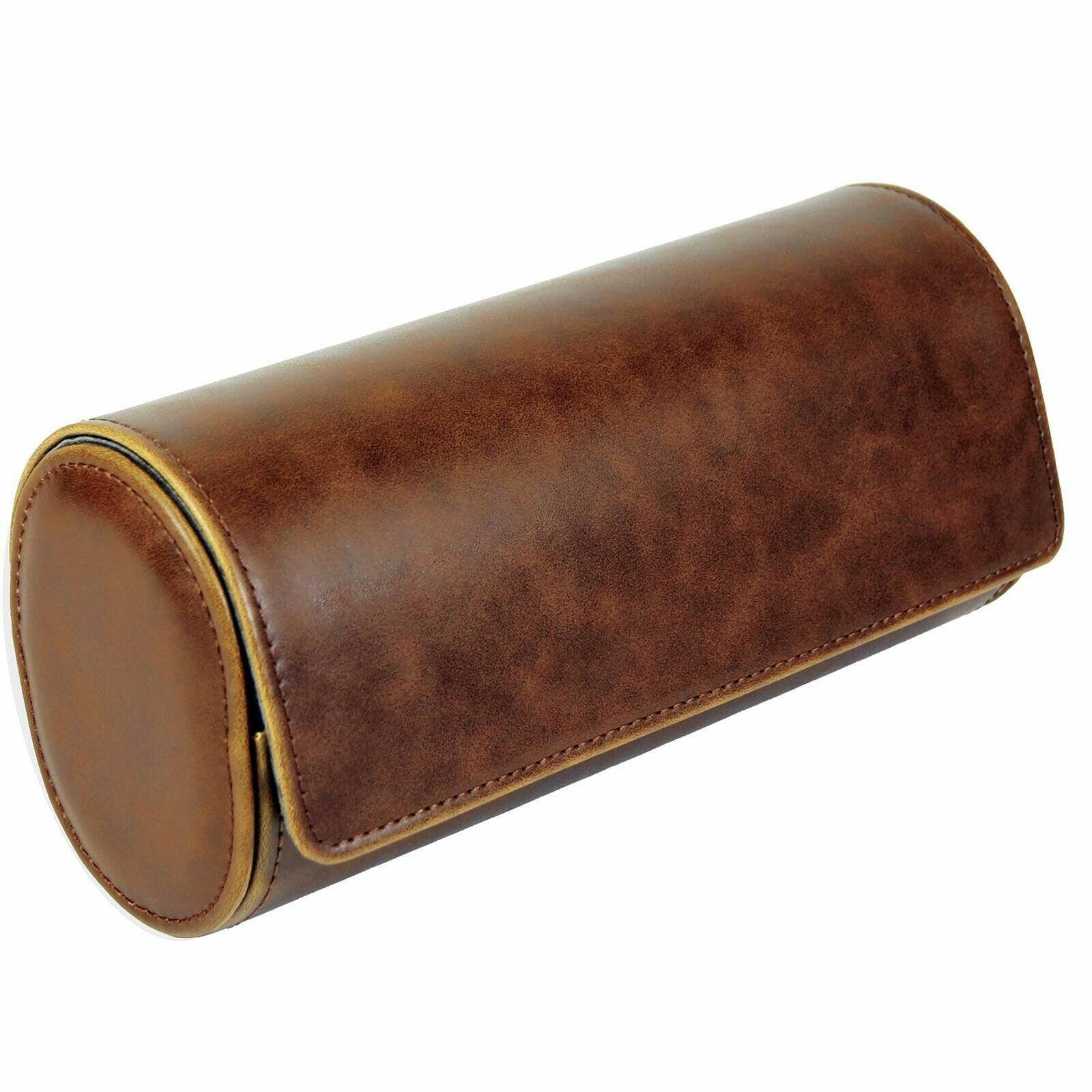 Reiseetui for 3 klokker Brunt skinn