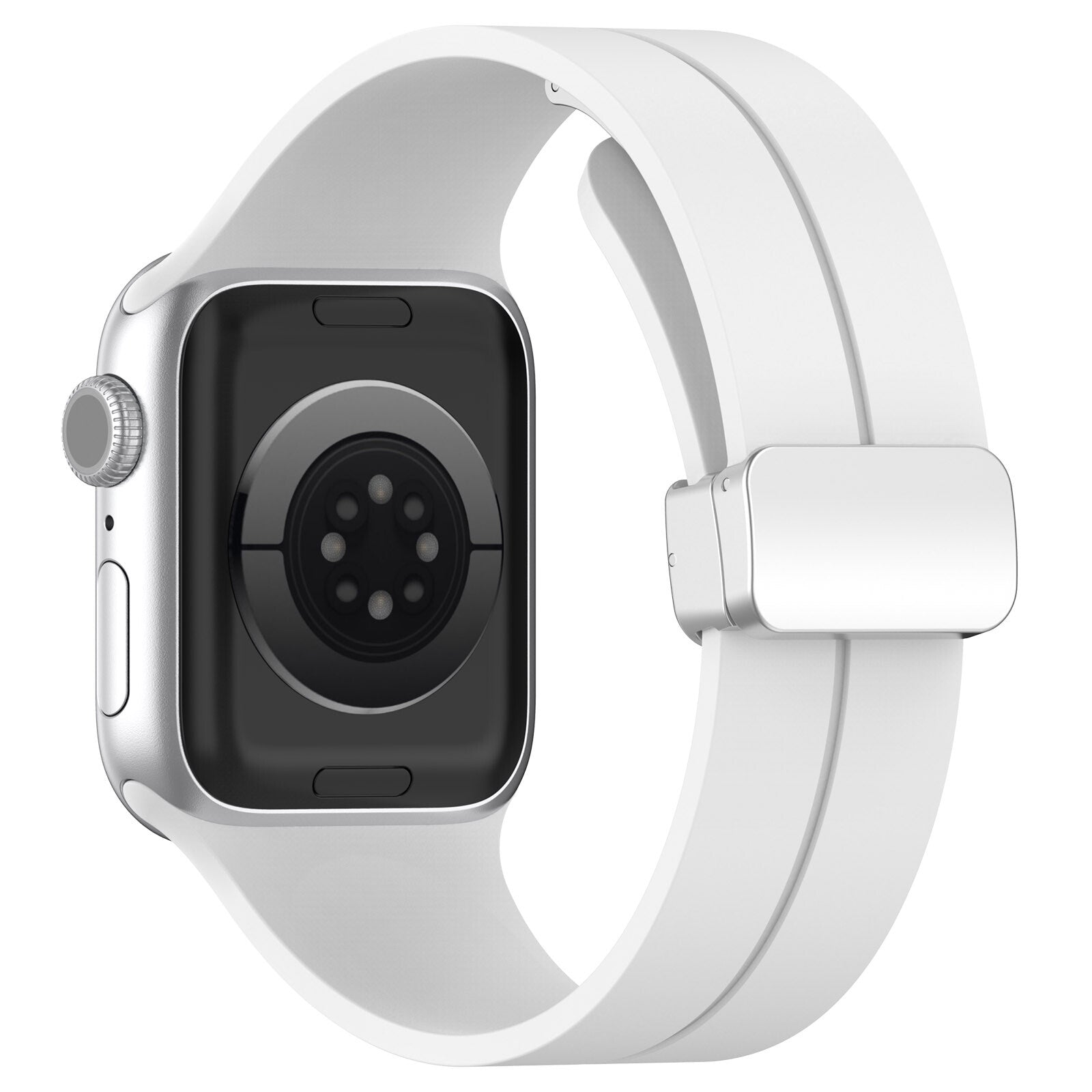 Gummirem for Apple Watch Stål 42/44/49mm Hvit