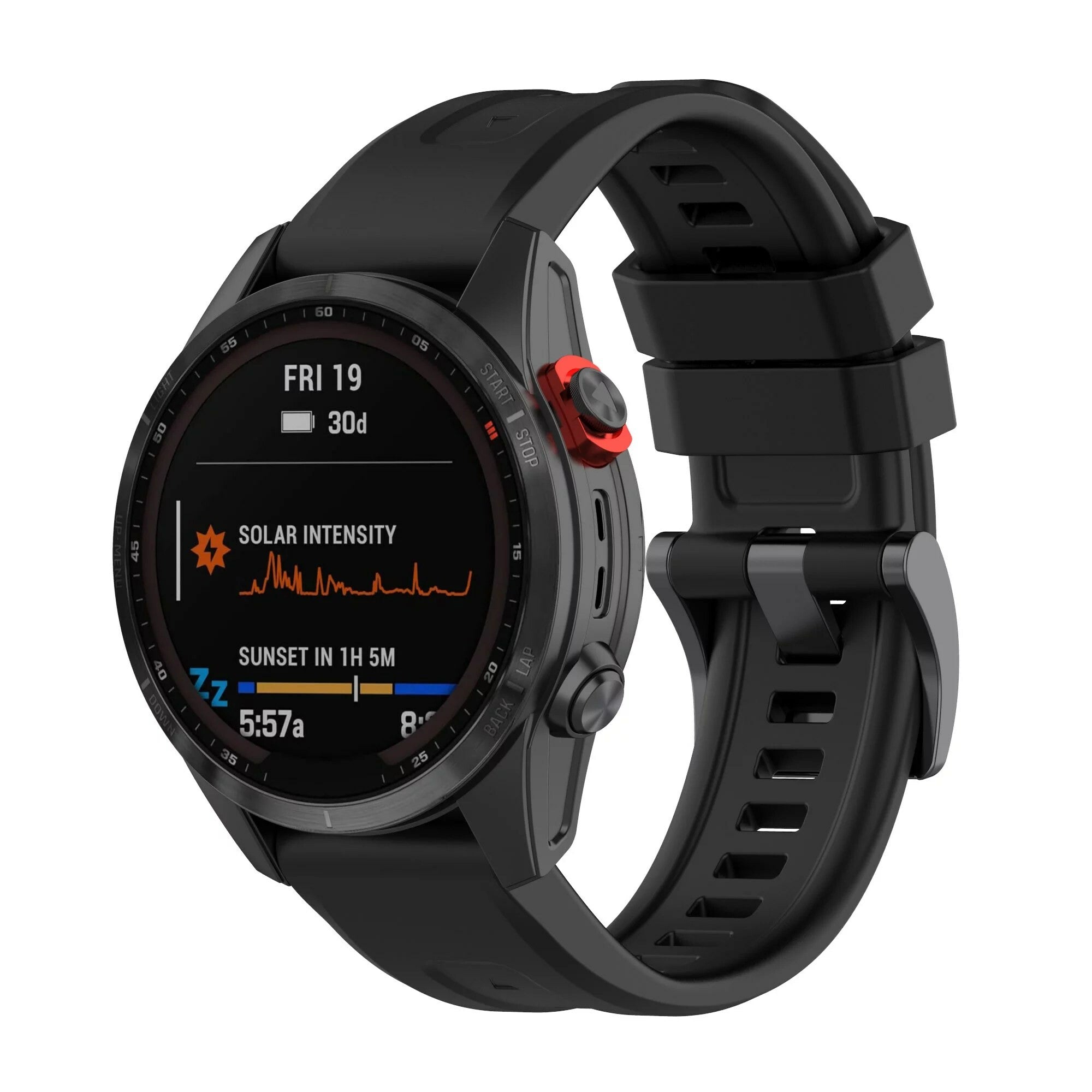 Garmin Quickfit Klokerem Gummi Sort