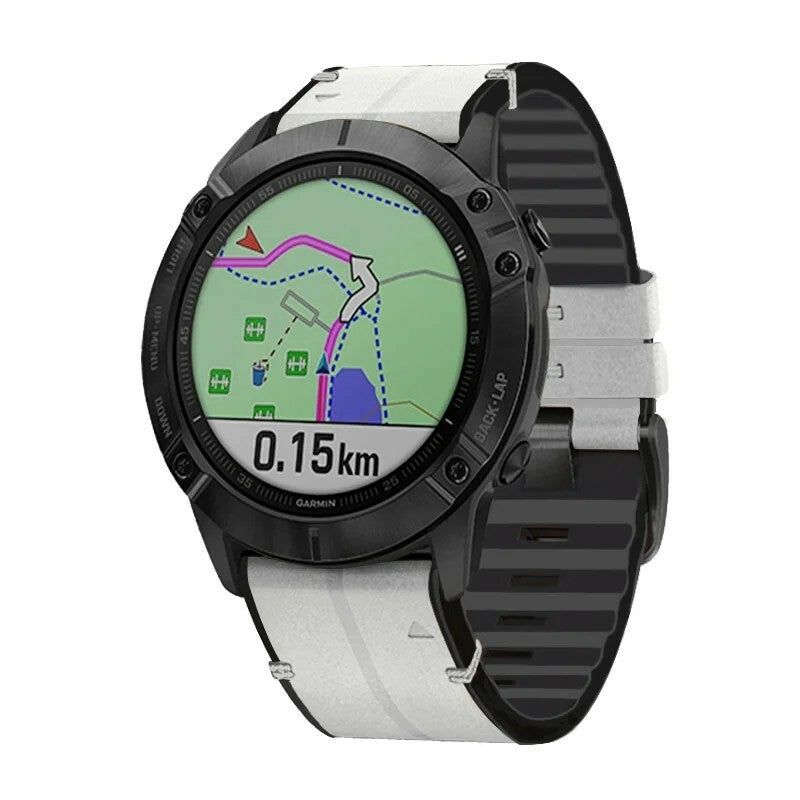 Garmin Quickfit Skinn/gummirem Hvit Quickfit