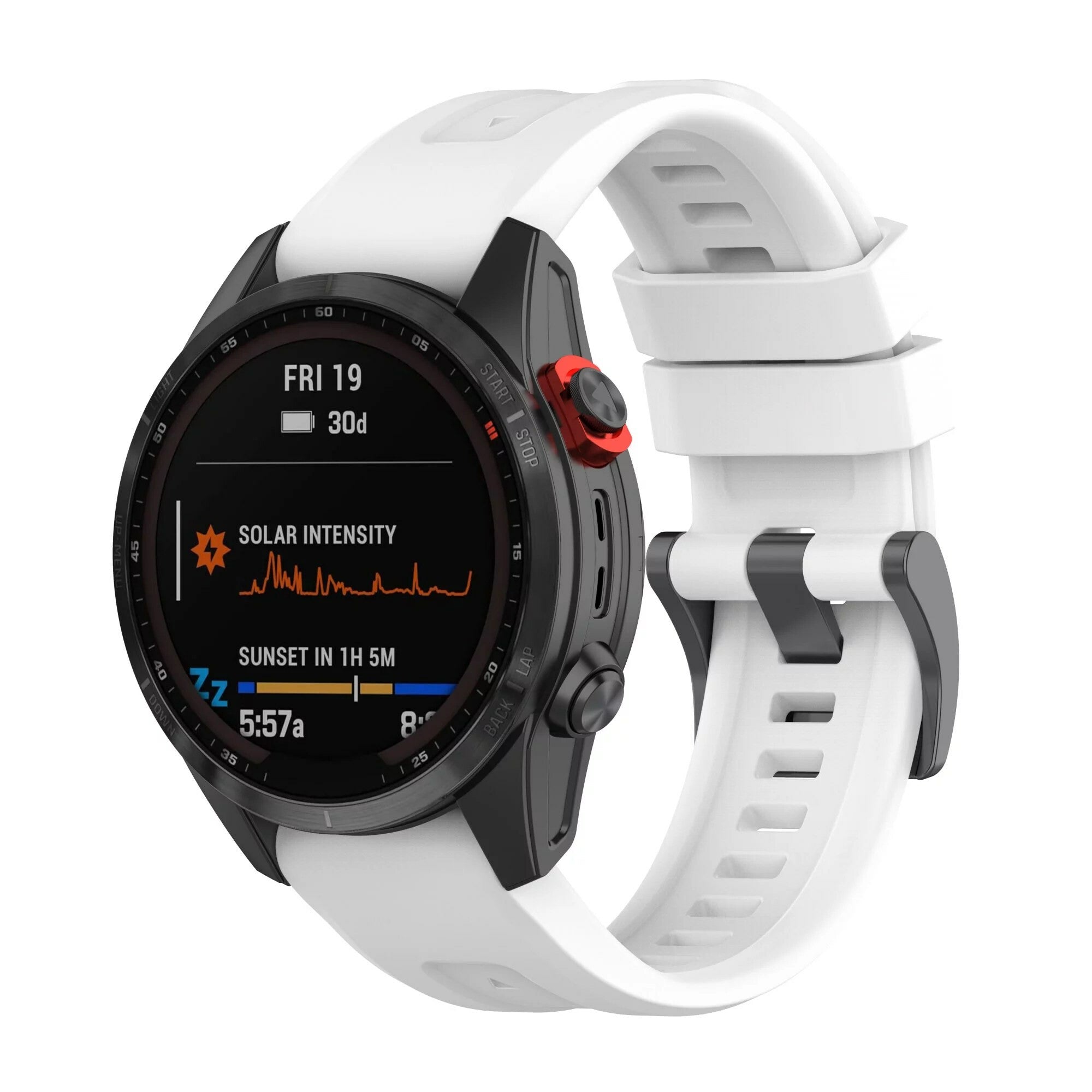 Garmin Quickfit Klokkerem Gummi Hvit