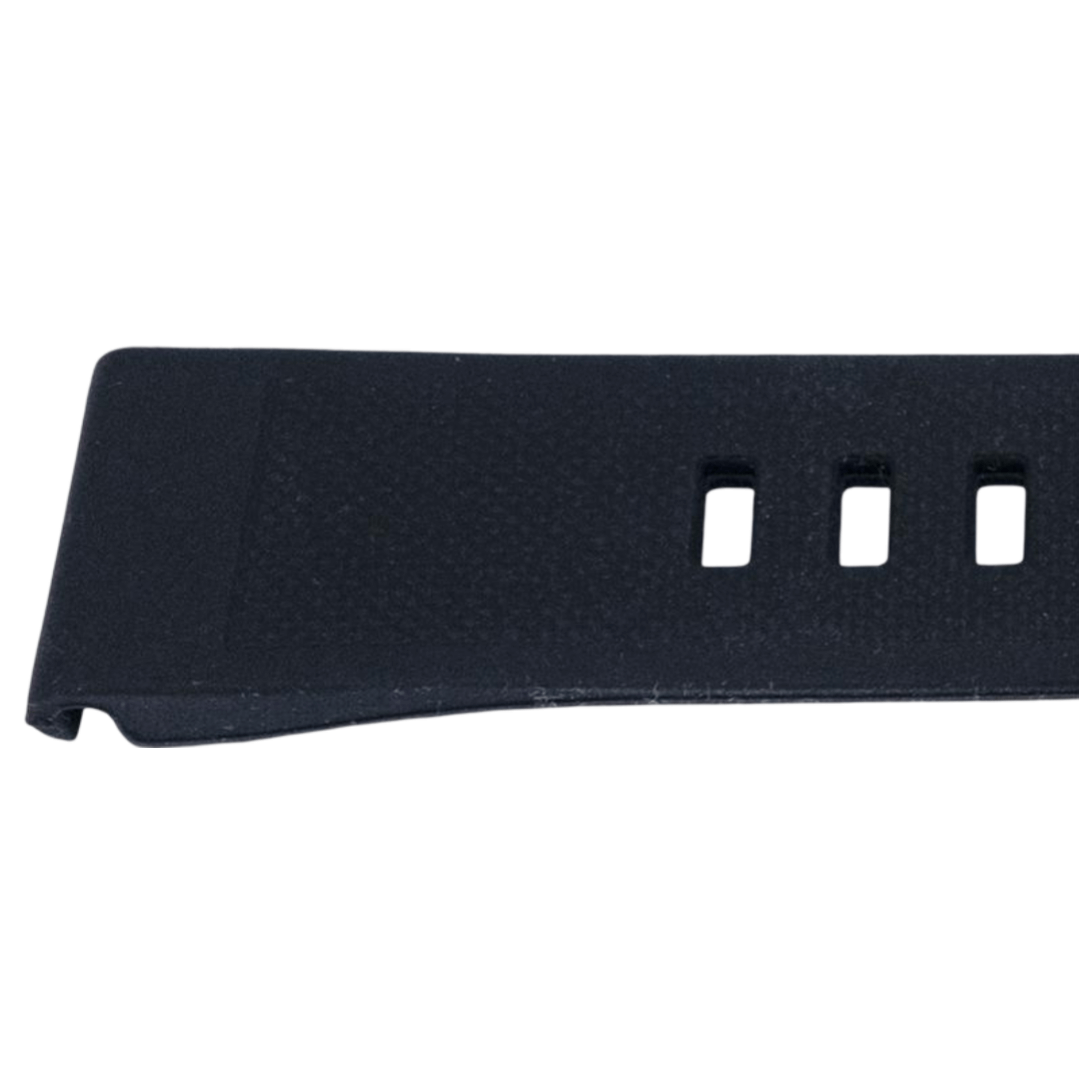 22MM QuickFit Silikonreim med sølvspenne for Garmin Fenix 5 / Forerunner Svart