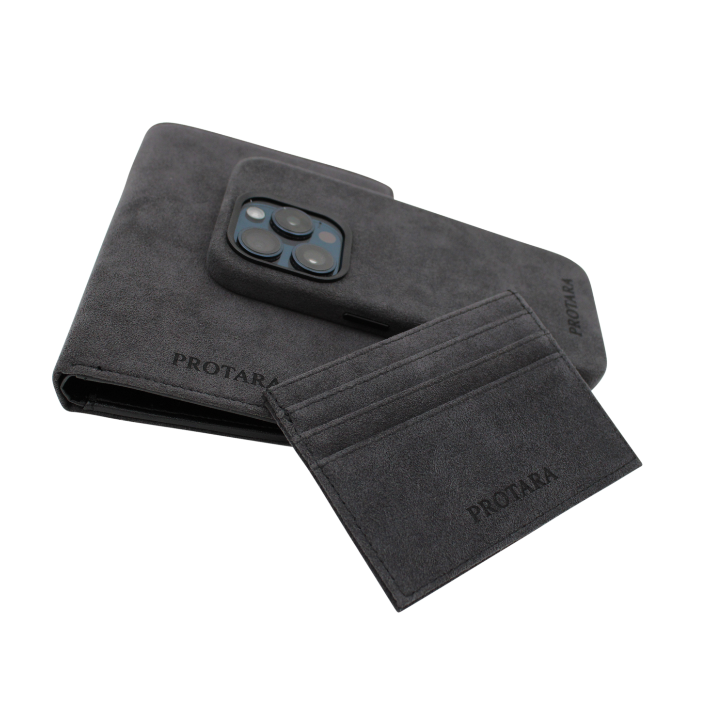 PROTARA Alcantara Passholder - Midnight Jet Black