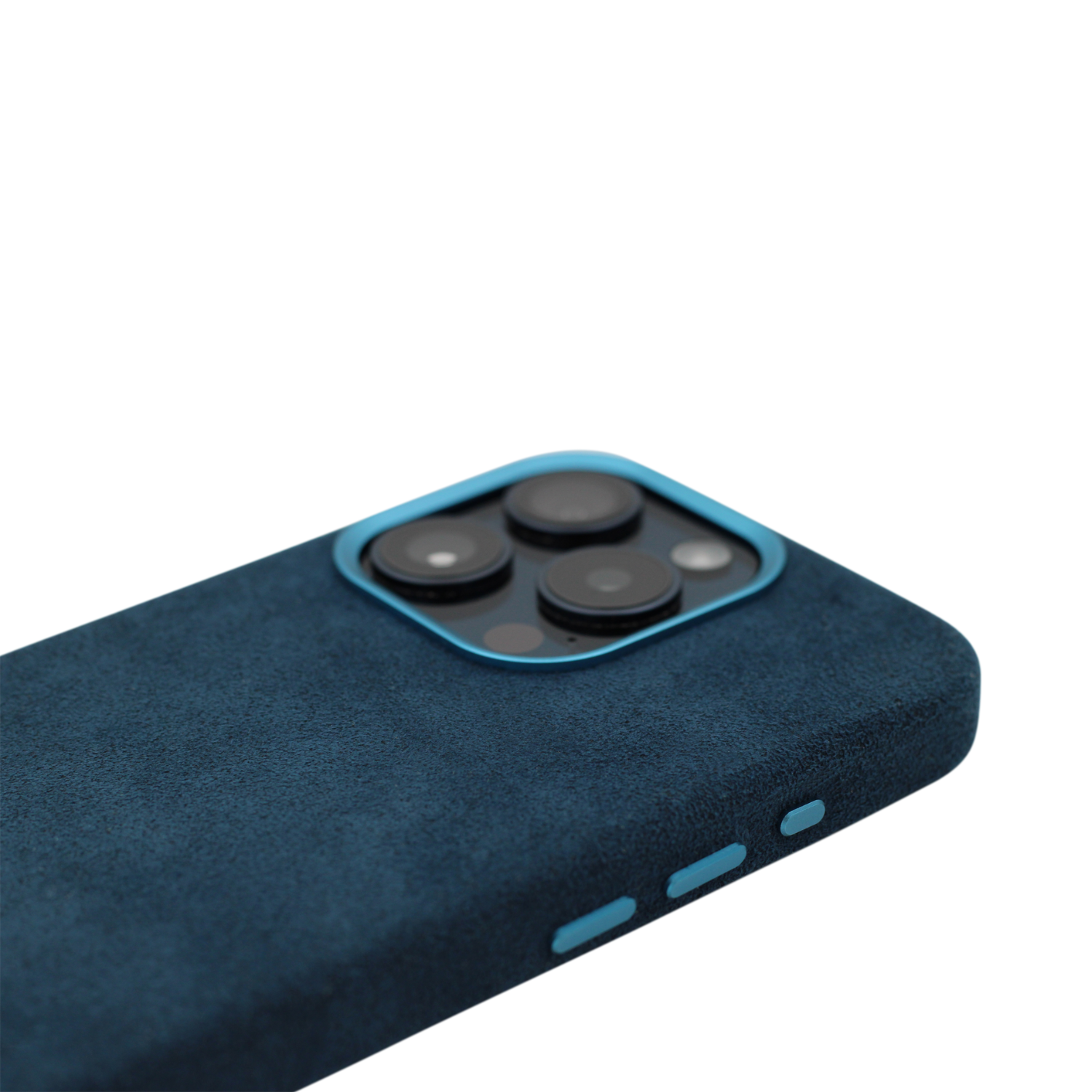 PROTARA Alcantara iPhone 16 Pro deksel - Ocean Voyage Blue