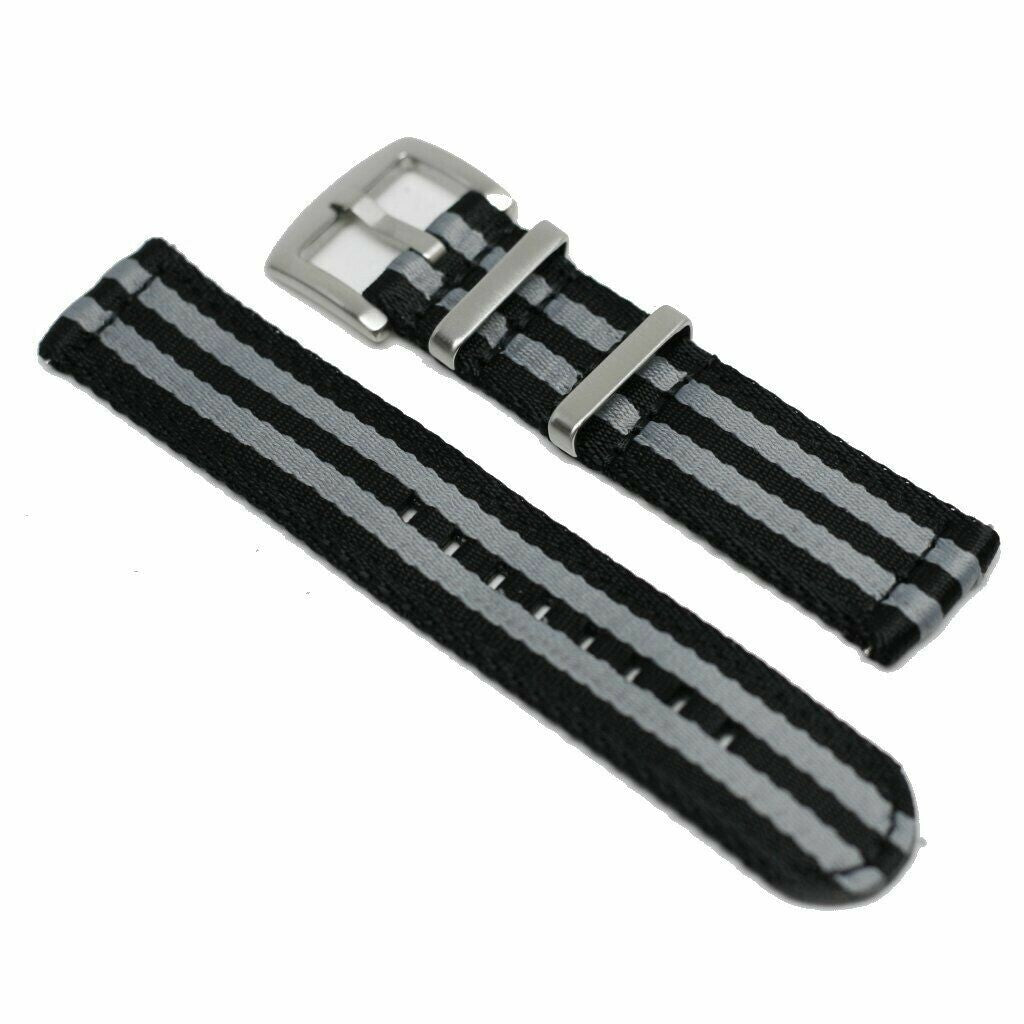 Seat Belt Strap 2-delt Sort/grå