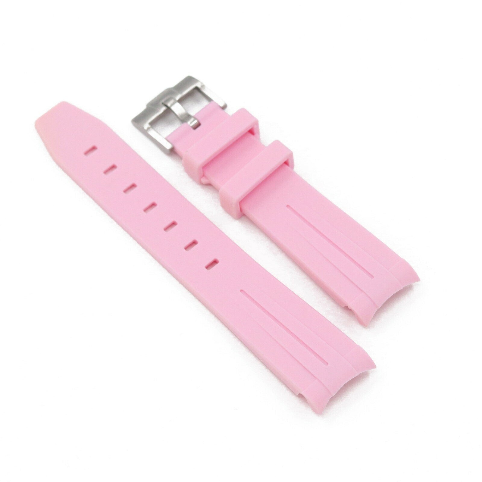 Gummirem Curved 21mm Rosa