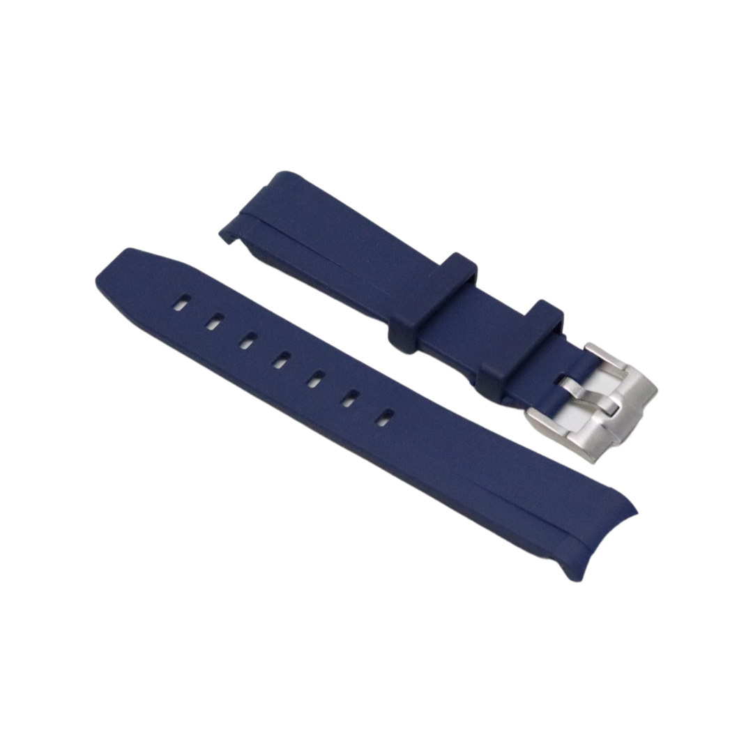 Curved Rubber Strap Mørk blå