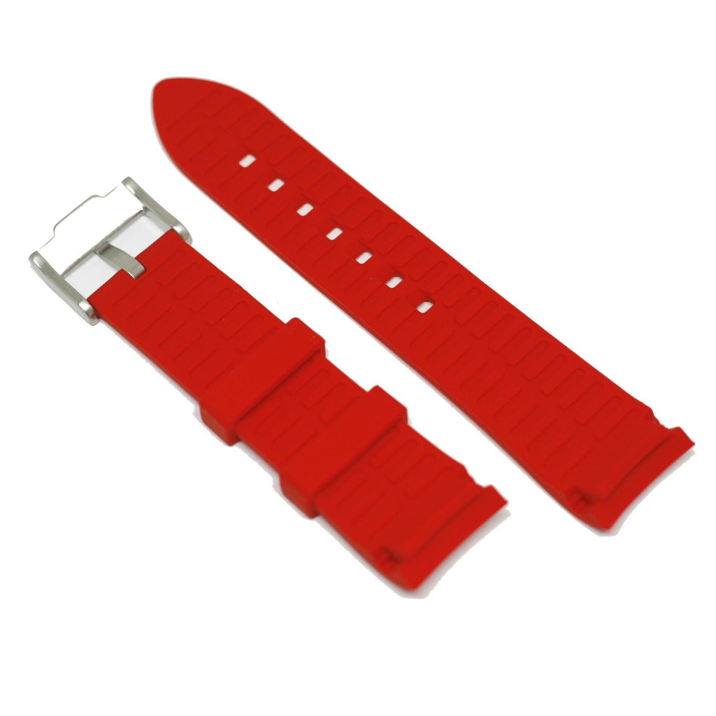 Gummirem Curved 22mm Rød