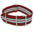 Natoreim 20MM Rød/blå/hvit