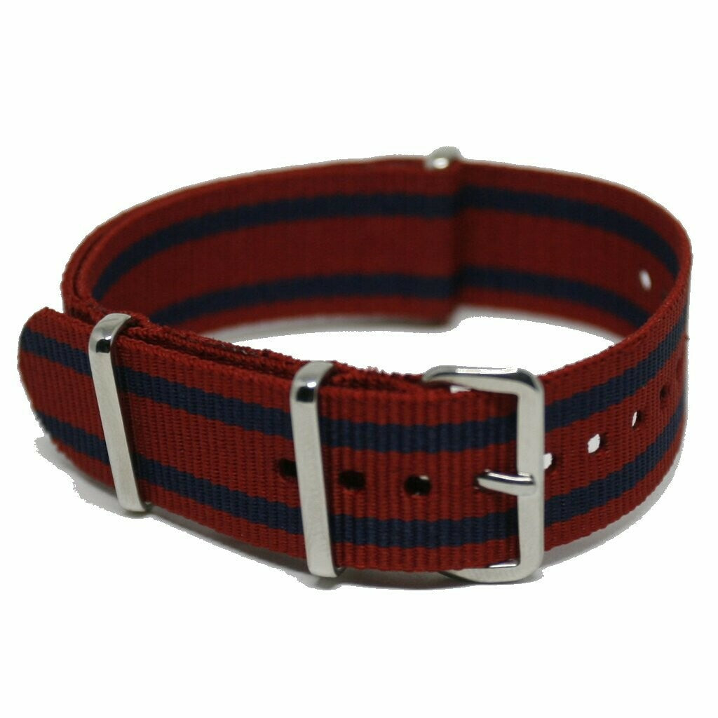 NATO Strap 20MM Rød/blå