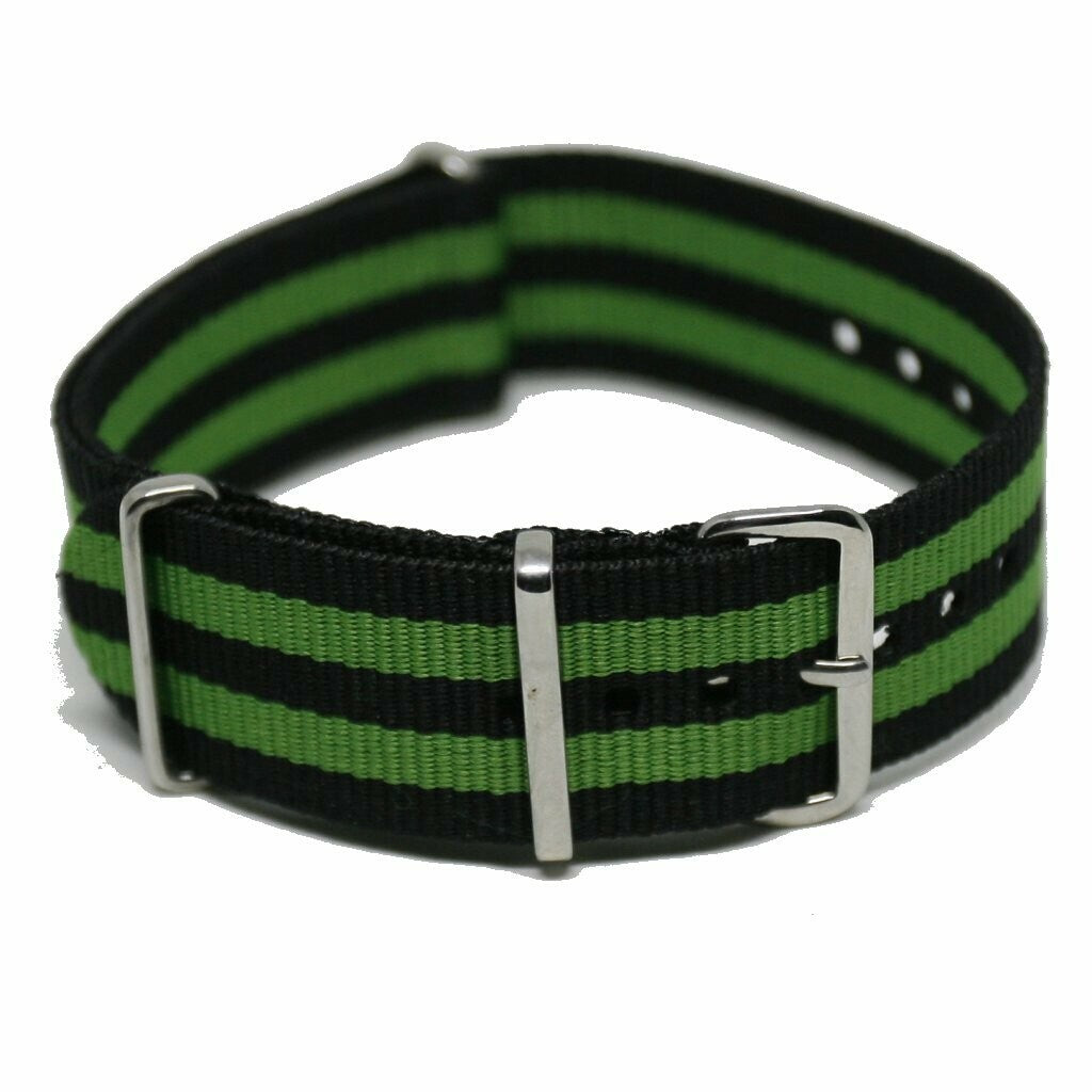 NATO Strap 24MM Sort/grønn
