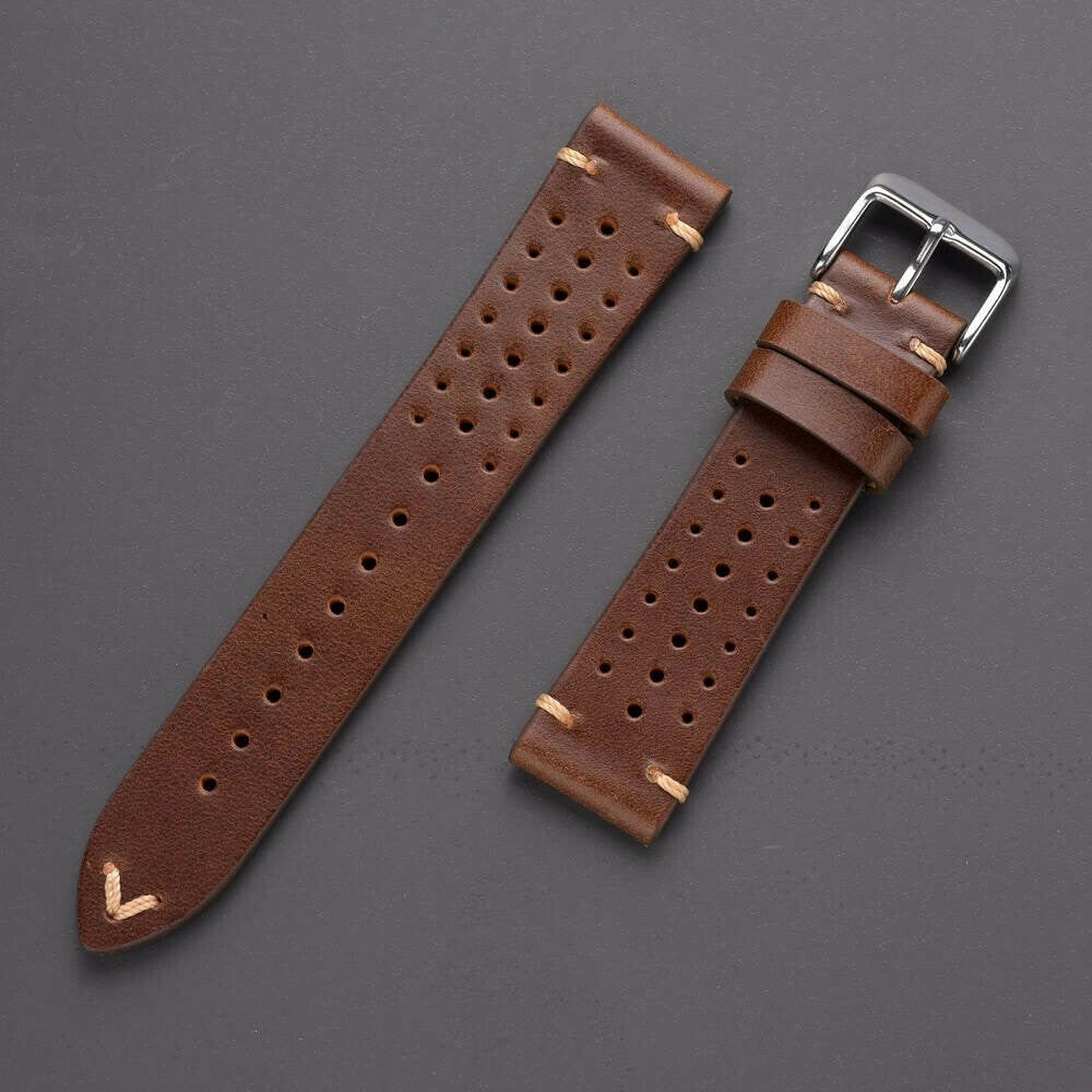 Racing Strap Klokkerem Mørk Brun