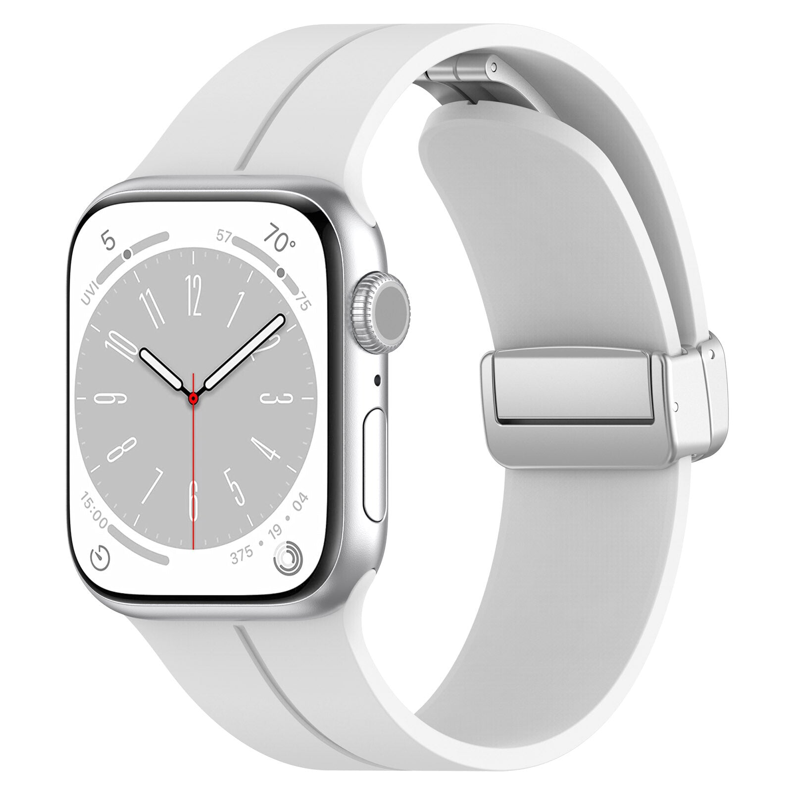Gummirem for Apple Watch Stål 38/40/41mm Hvit