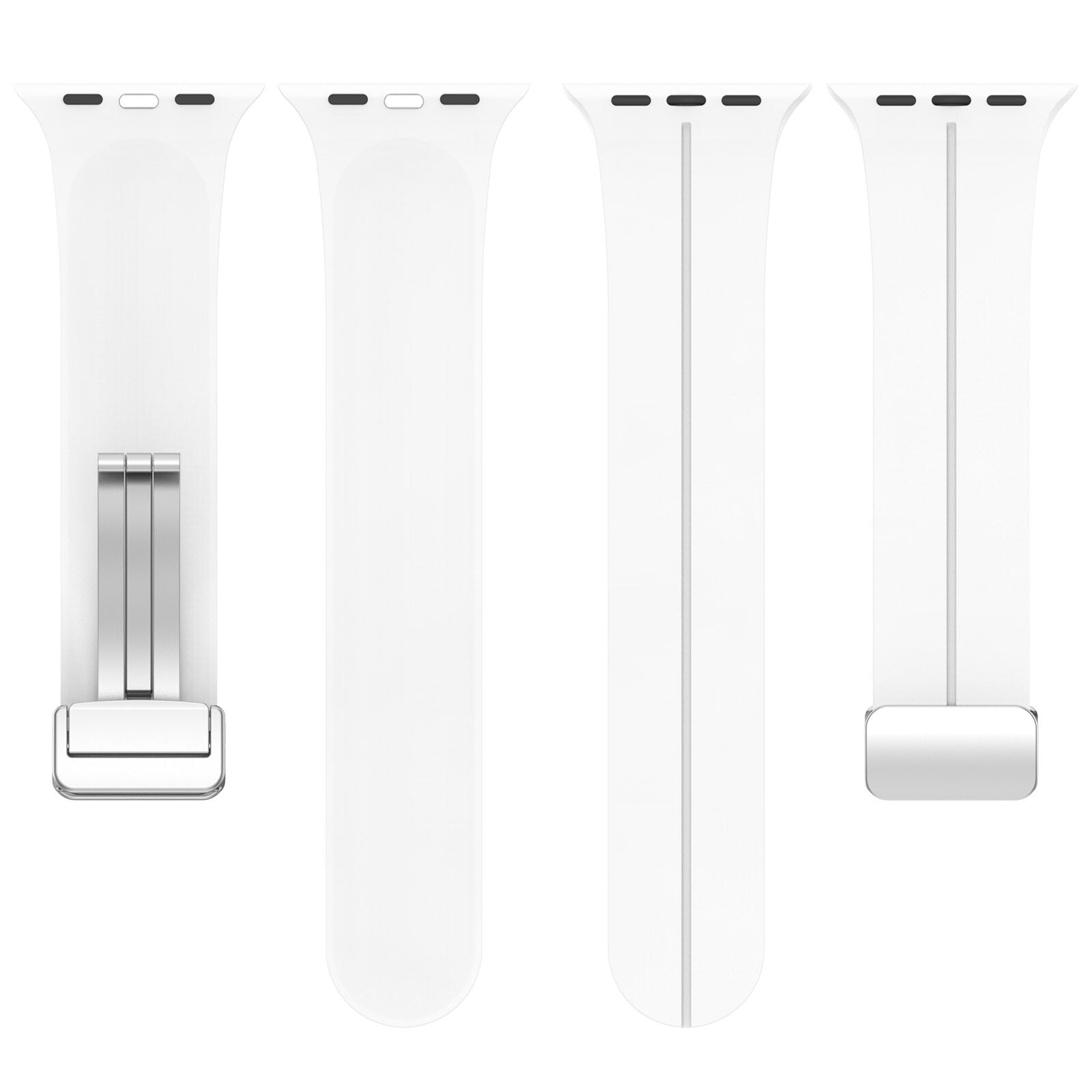 Gummirem for Apple Watch Stål 38/40/41mm Hvit