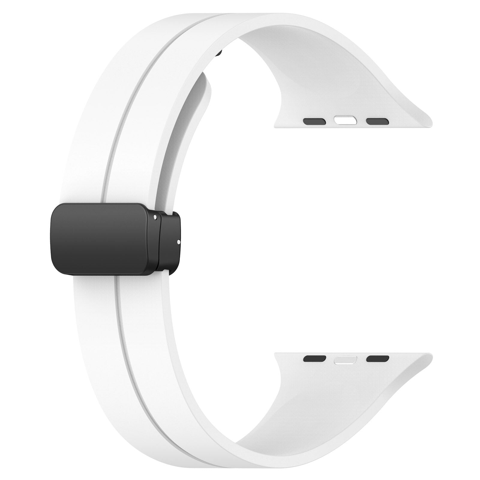 Gummirem for Apple Watch Sort 42/44/49mm Hvit