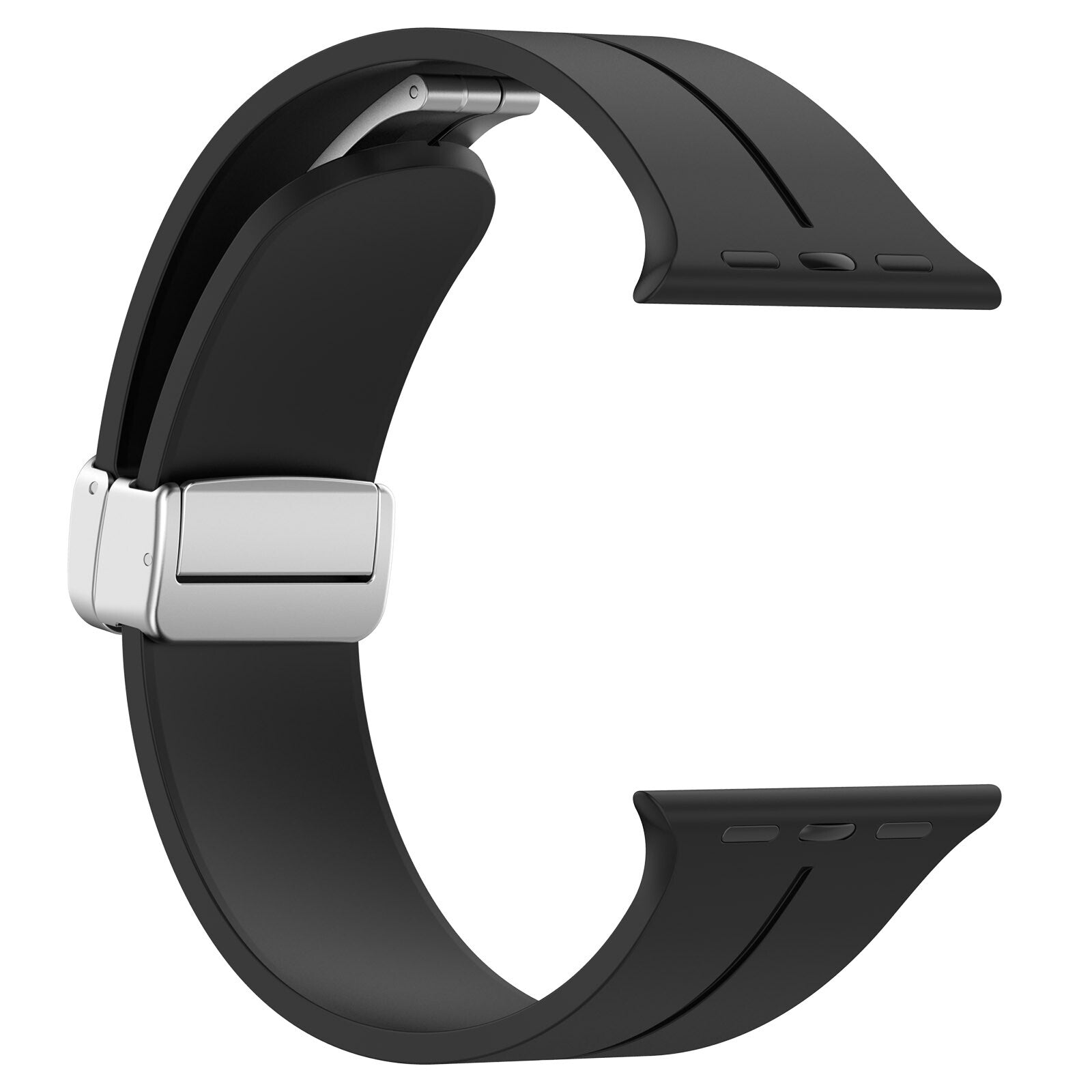 Gummirem for Apple Watch Stål 38/40/41mm Sort