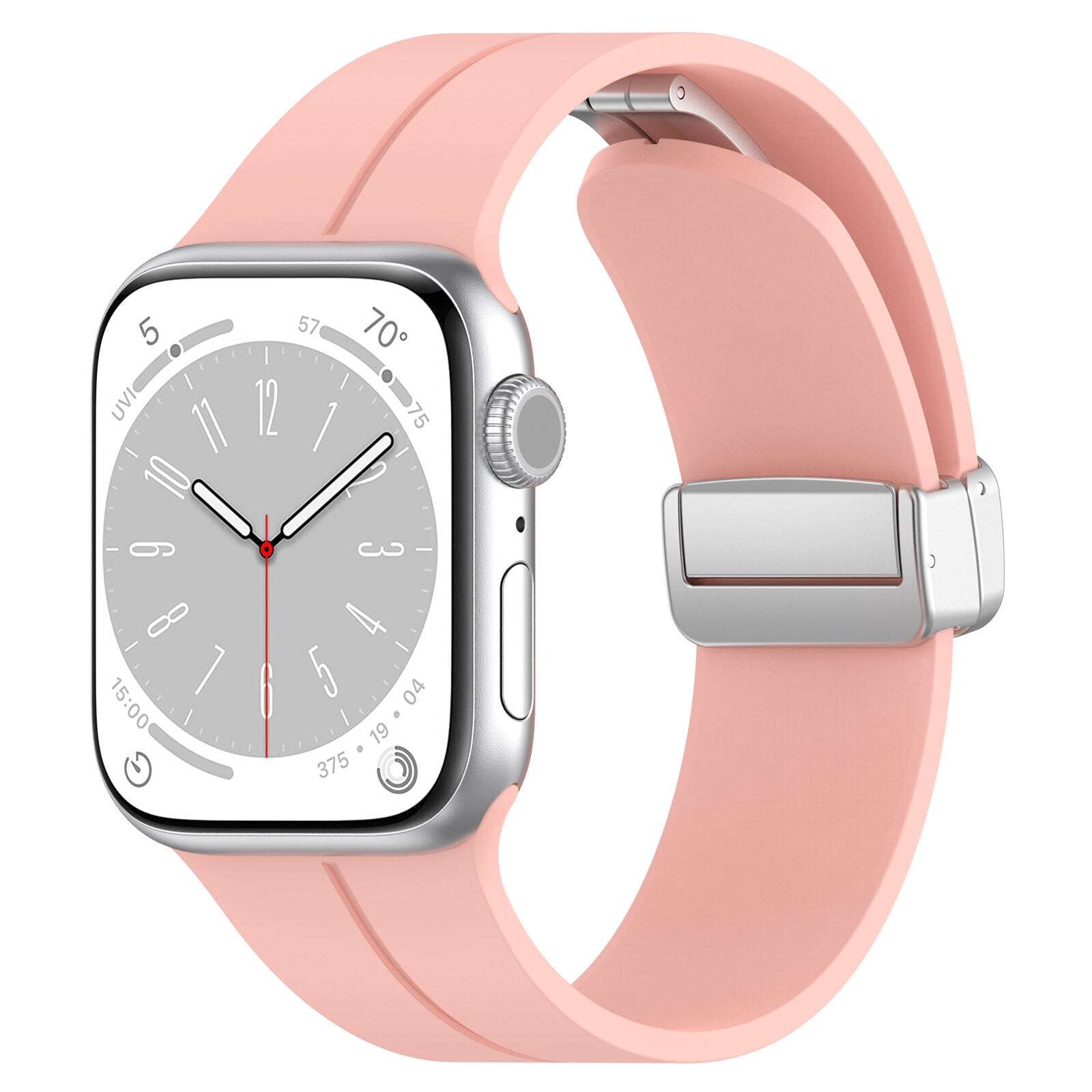 Gummirem for Apple Watch Stål 38/40/41mm Rosa