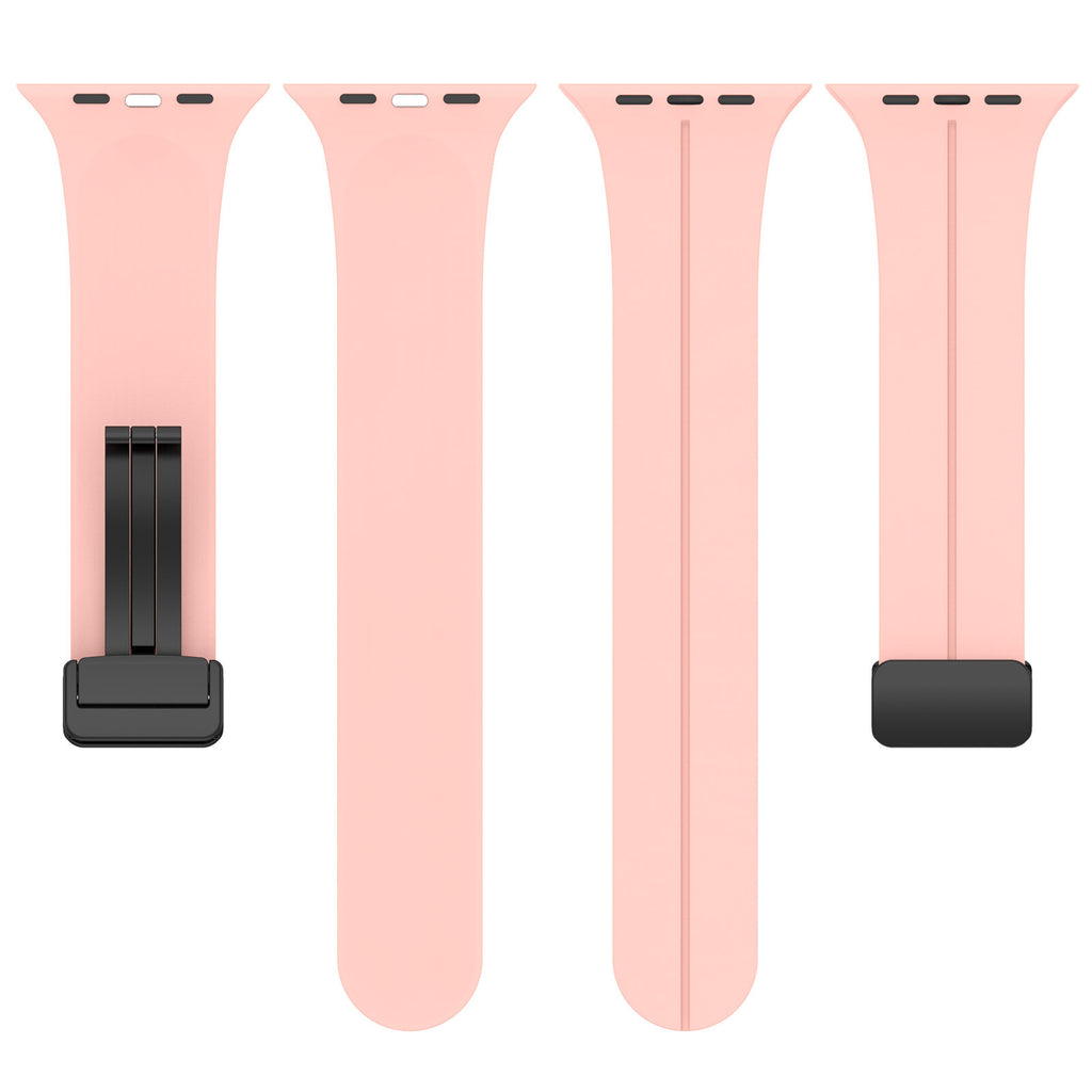 Gummirem for Apple Watch Sort 42/44/49mm Rosa