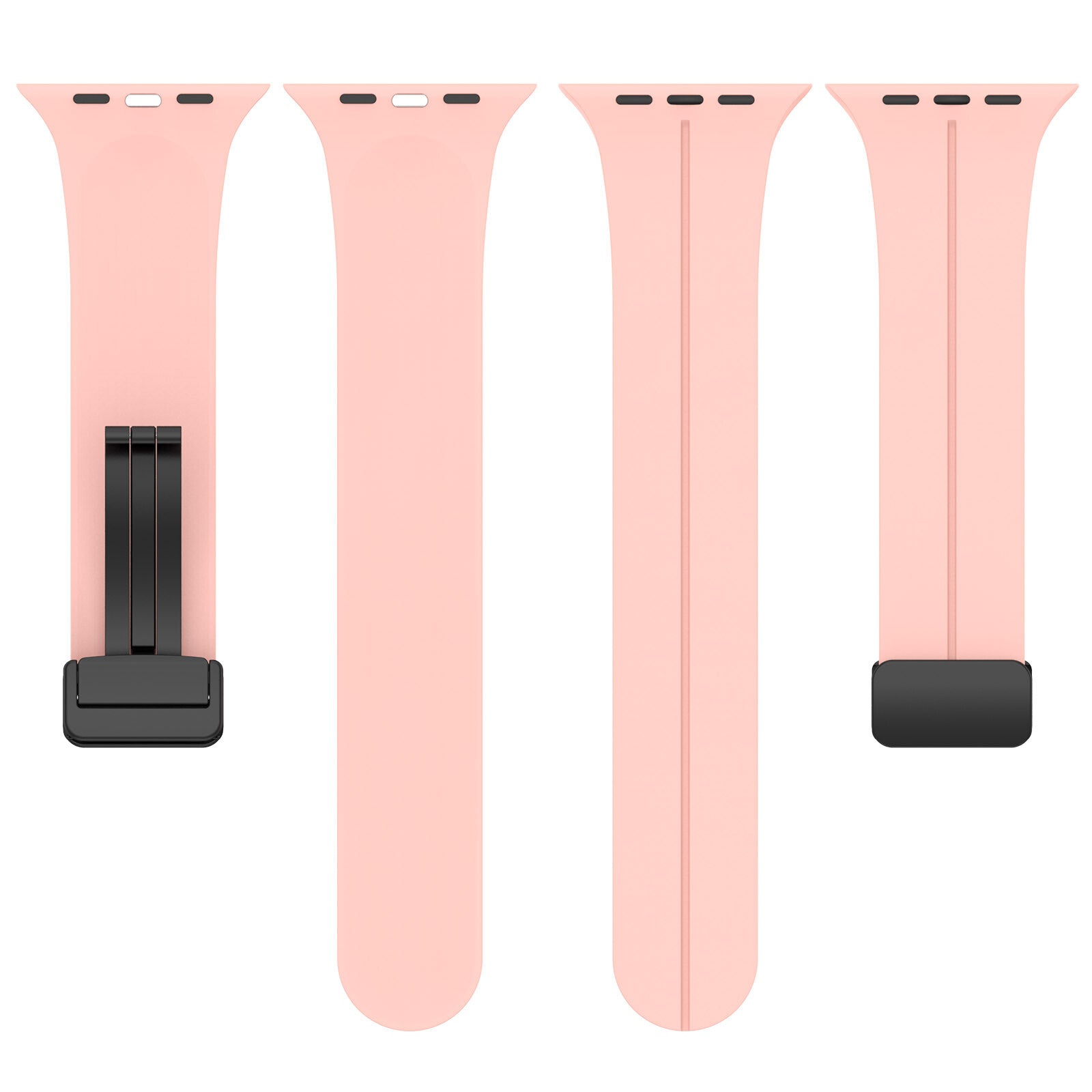 Gummirem for Apple Watch Sort 42/44/49mm Rosa