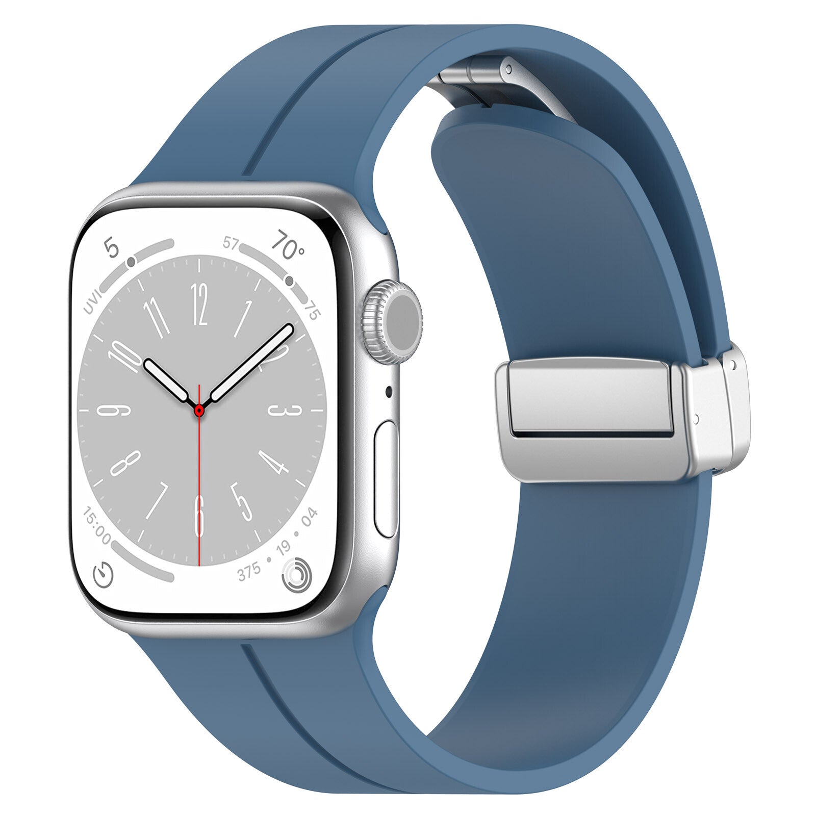 Gummirem for Apple Watch Stål 42/44/49mm Blå