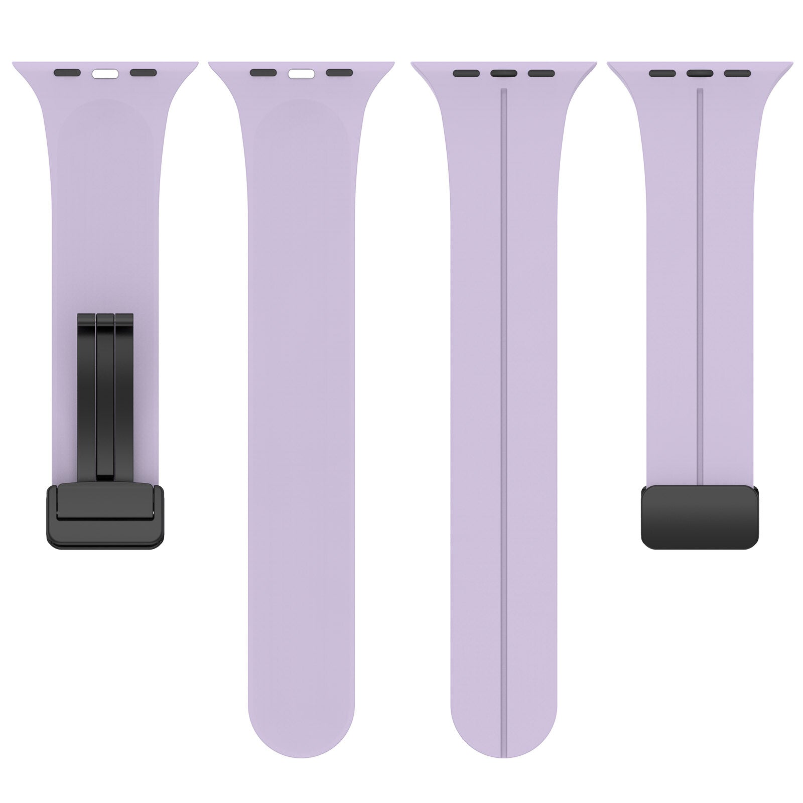 Gummirem for Apple Watch Sort 42/44/49mm Lilla