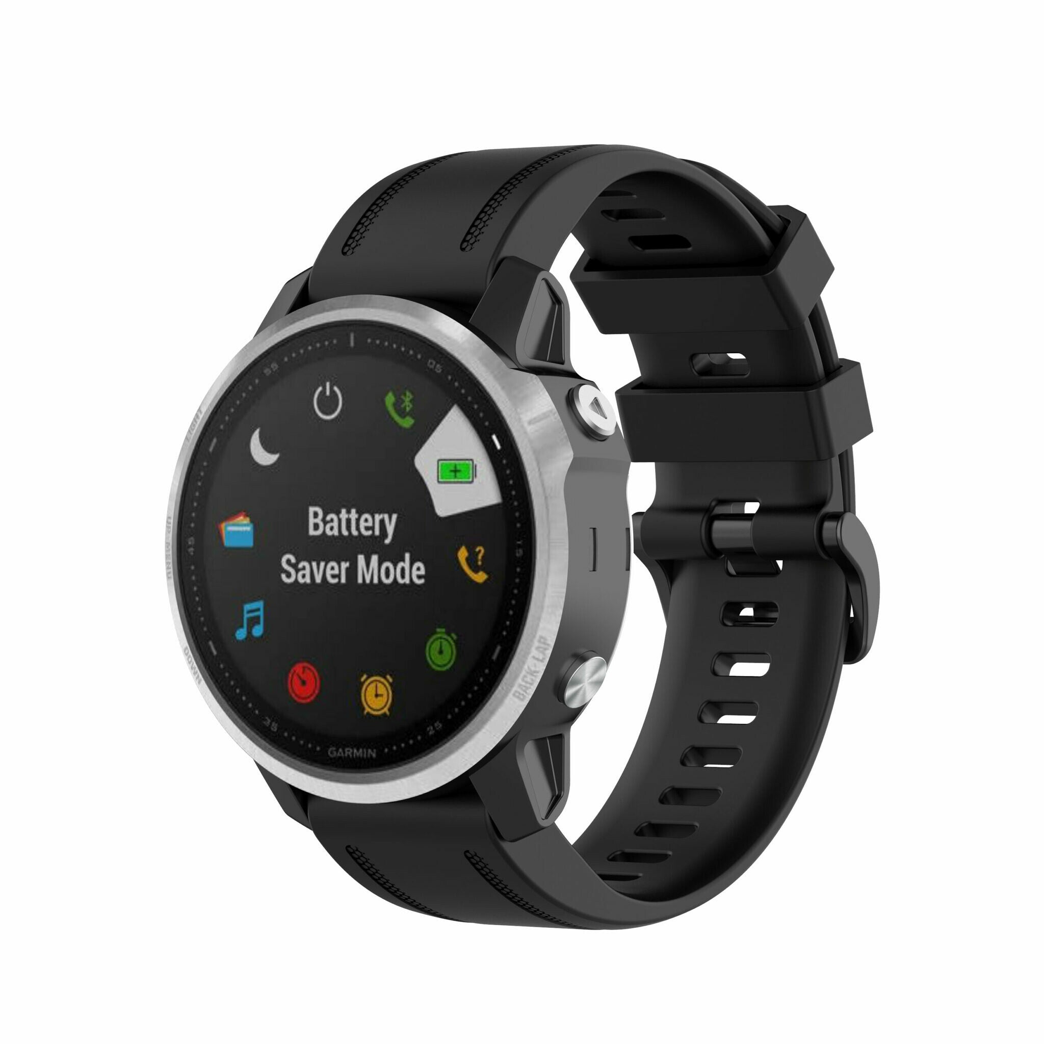 Garmin Quickfit 20mm Gummirem Sort