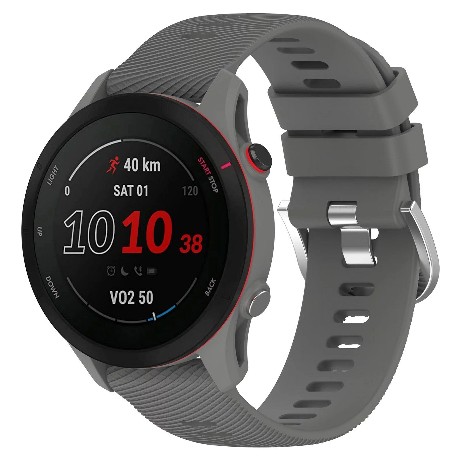 Garmin Quick Release 22mm Gummirem Mørk grå