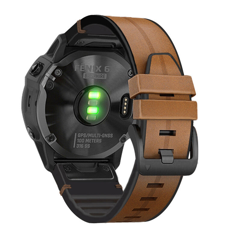 Garmin Quickfit Skinn/gummirem Brun  Quickfit