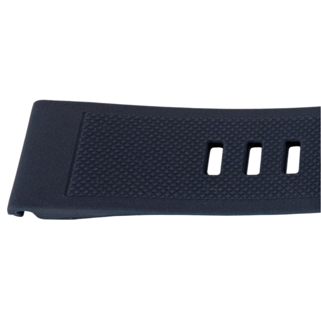 22MM QuickFit Silikonreim med sølvspenne for Garmin Fenix 5 / Forerunner - Mørk blå