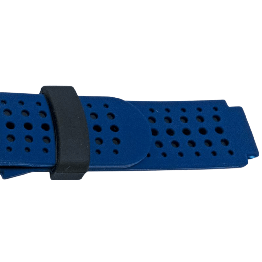 16MM Silikonreim for Garmin Forerunner 220/235 i Blå med svarte detaljer