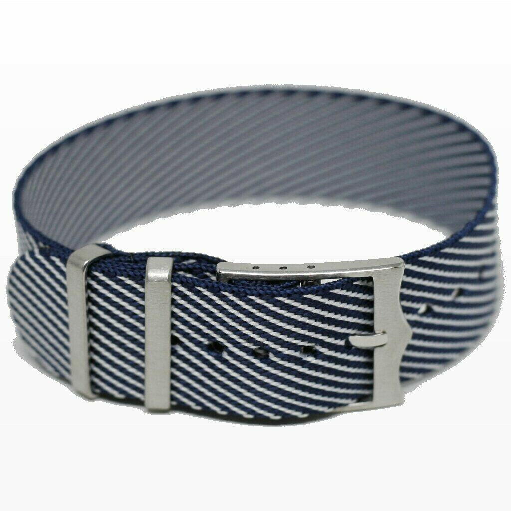 Twill Strap 20MM Blå/hvit