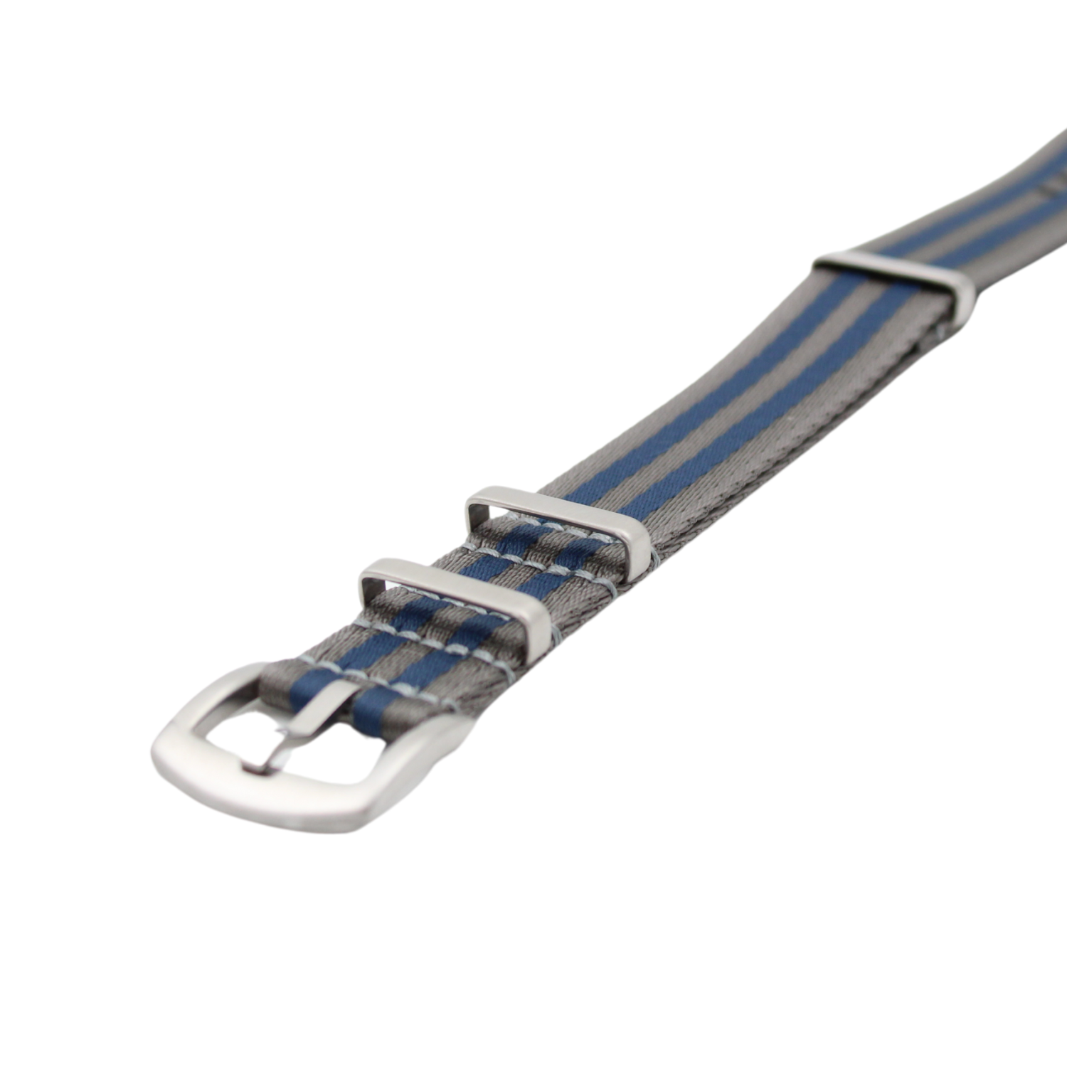 Premium seat belt natoreim Mørk grå / blå