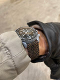 Tweed-reim Brun
