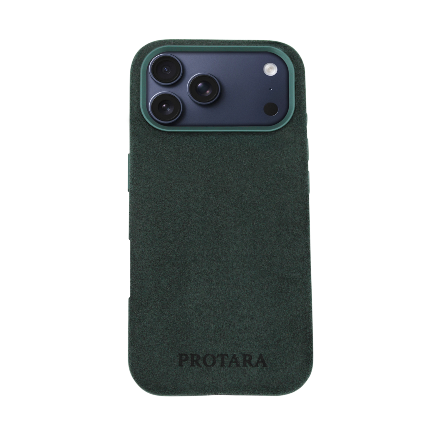 PROTARA Alcantara iPhone 17 Pro deksel – Expedition Green