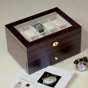 Wooden clock box for 20 watches